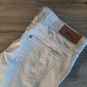 Jake Junior Women's 5 Allie Straight Leg Destroyed White Jeans